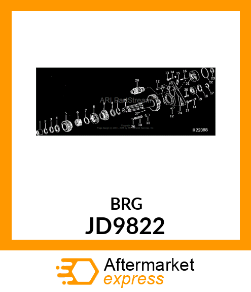 BEARING,NEEDLE JD9822