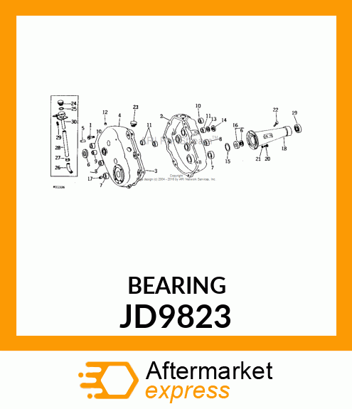 NEEDLE BEARING JD9823