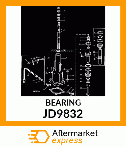 BEARING,NEEDLE THRUST JD9832