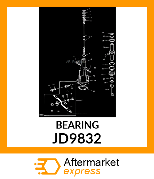 BEARING,NEEDLE THRUST JD9832