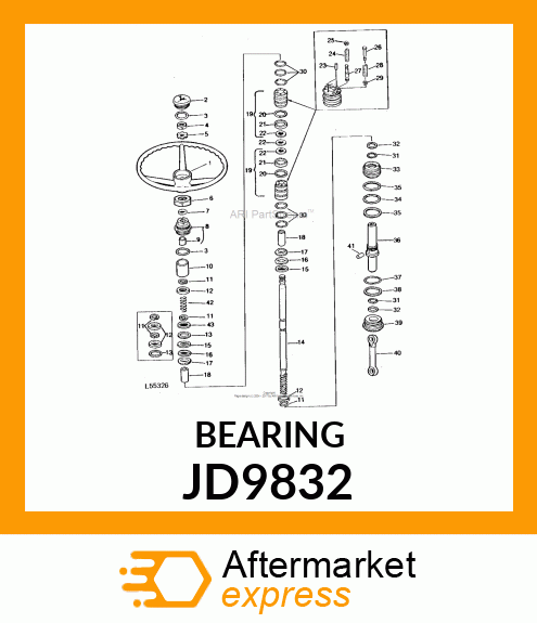 BEARING,NEEDLE THRUST JD9832