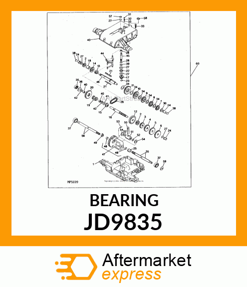 BEARING, THRUST JD9835