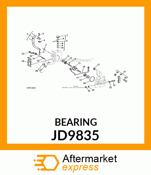 BEARING, THRUST JD9835