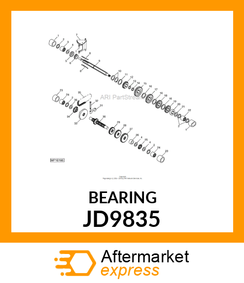 BEARING, THRUST JD9835