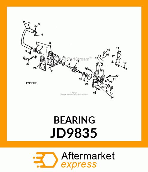 BEARING, THRUST JD9835