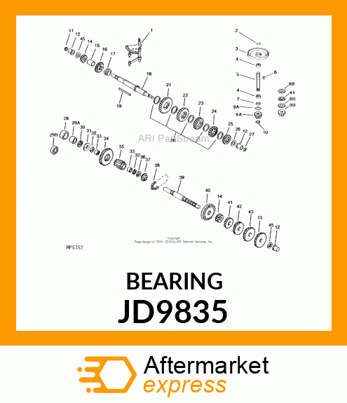 BEARING, THRUST JD9835