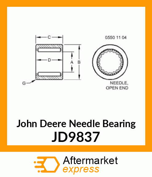 BEARING JD9837