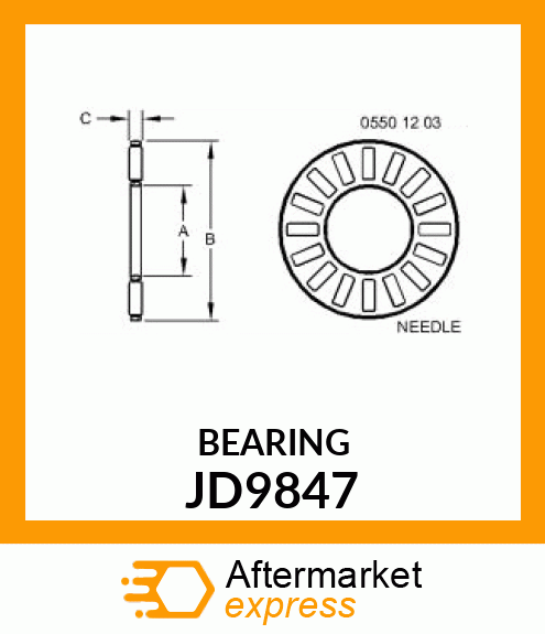 BEARING,NEEDLE JD9847