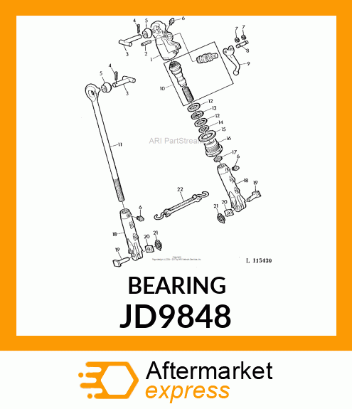 BEARING,NEEDLE JD9848