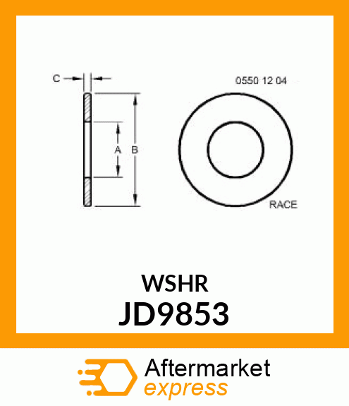 THRUST BEARING RACE JD9853