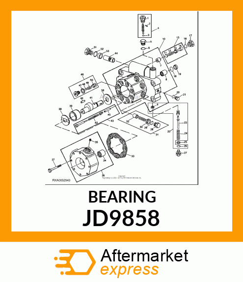 BEARING, NEEDLE JD9858