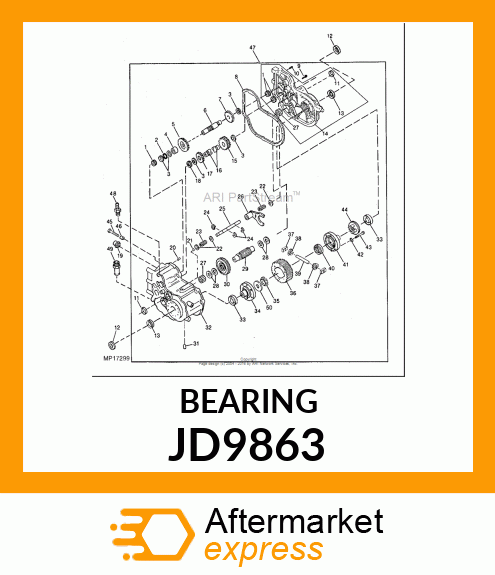 NEEDLE BEARING JD9863