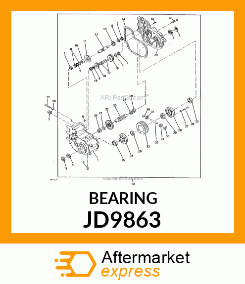 NEEDLE BEARING JD9863