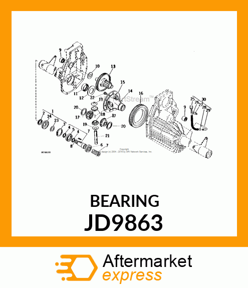 NEEDLE BEARING JD9863