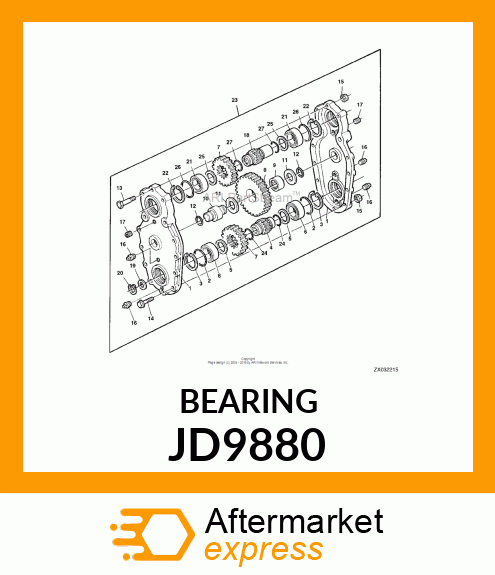 RACE, NEEDLE THRUST BEARING JD9880