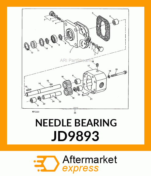 NEEDLE BEARING JD9893