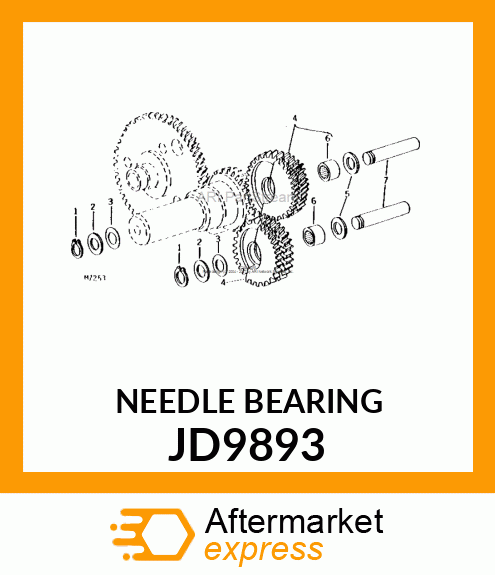 NEEDLE BEARING JD9893