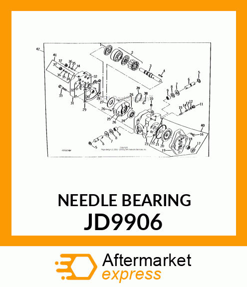 BEARING, NEEDLE JD9906