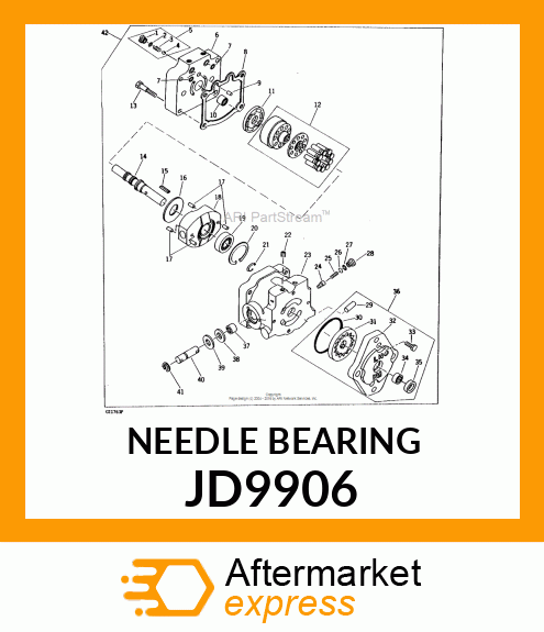 BEARING, NEEDLE JD9906