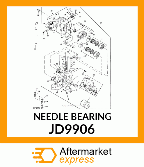 BEARING, NEEDLE JD9906