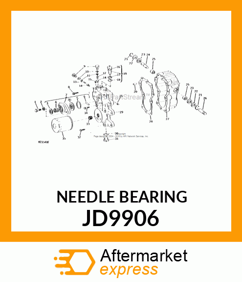 BEARING, NEEDLE JD9906