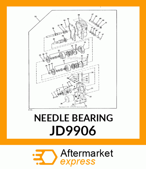 BEARING, NEEDLE JD9906