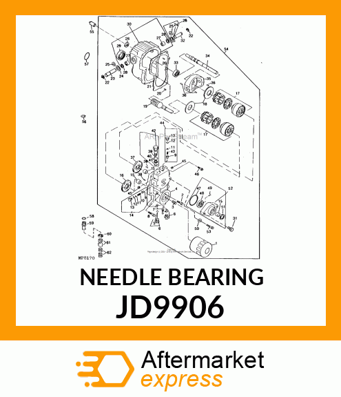 BEARING, NEEDLE JD9906