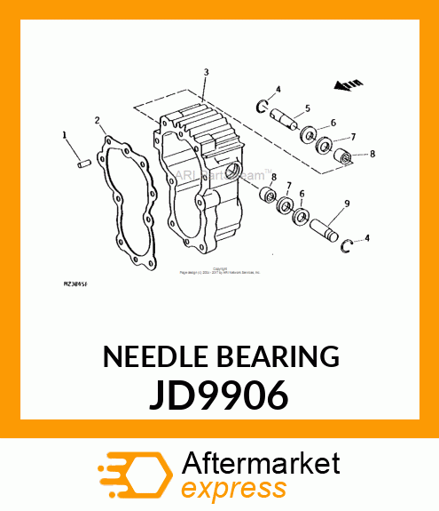 BEARING, NEEDLE JD9906