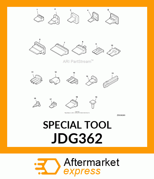 Special Service Tool - 16 GAUGE EXTRACTOR JDG362