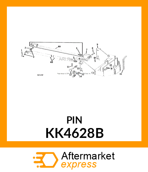 Spare part KK4628B + Pin Fastener