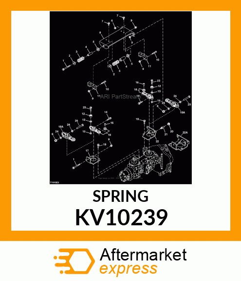 SPRING, COMPRESSION, 120# KV10239