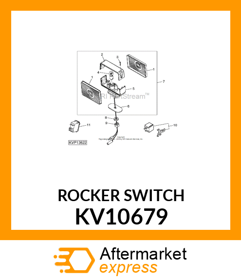 Rocker Switch - SWITCH, ROCKER KV10679