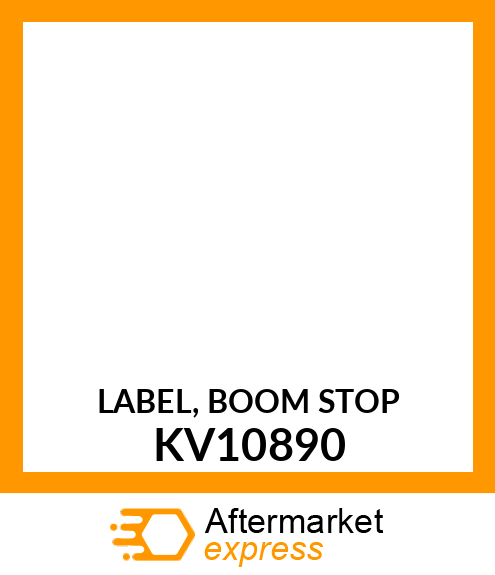 LABEL, BOOM STOP KV10890