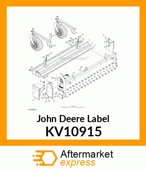 LABEL, LIFT POINT LIFTING EYE KV10915