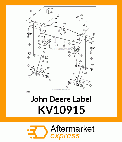 LABEL, LIFT POINT LIFTING EYE KV10915