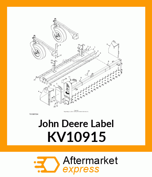 LABEL, LIFT POINT LIFTING EYE KV10915