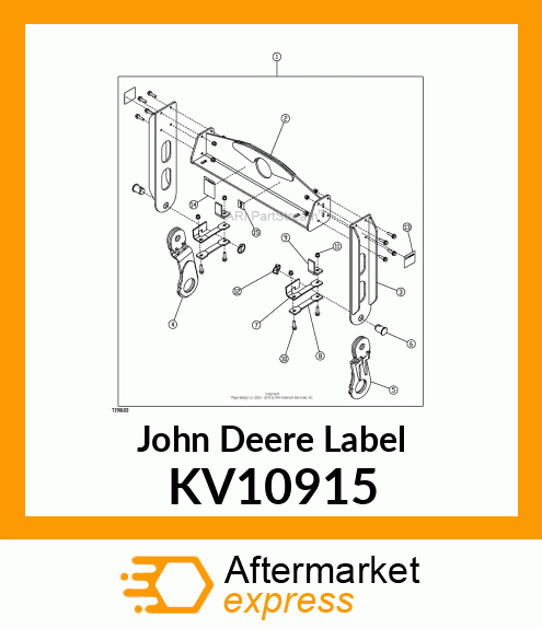 LABEL, LIFT POINT LIFTING EYE KV10915