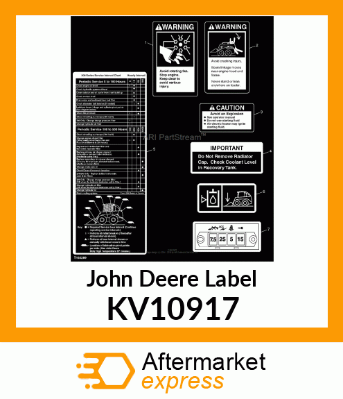 LABEL, HYD LEVEL HYDRAULIC LEVEL KV10917