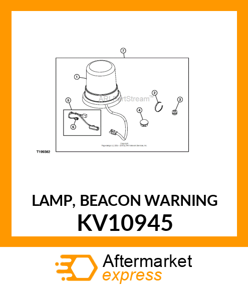 LAMP, BEACON WARNING KV10945