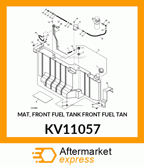 MAT, FRONT FUEL TANK FRONT FUEL TAN KV11057