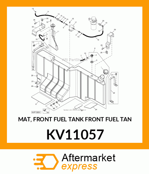 MAT, FRONT FUEL TANK FRONT FUEL TAN KV11057