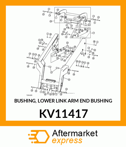 BUSHING, LOWER LINK ARM END BUSHING KV11417