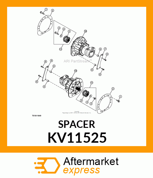 SPACER, HOSE CLAMP KV11525