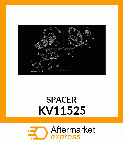 SPACER, HOSE CLAMP KV11525