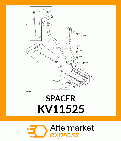 SPACER, HOSE CLAMP KV11525