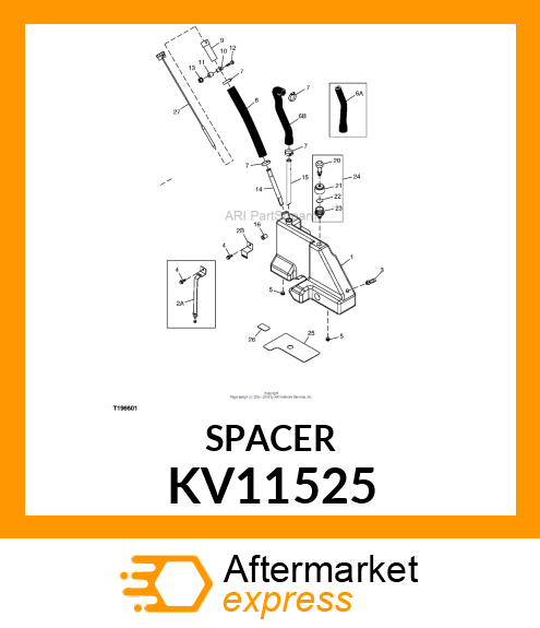 SPACER, HOSE CLAMP KV11525