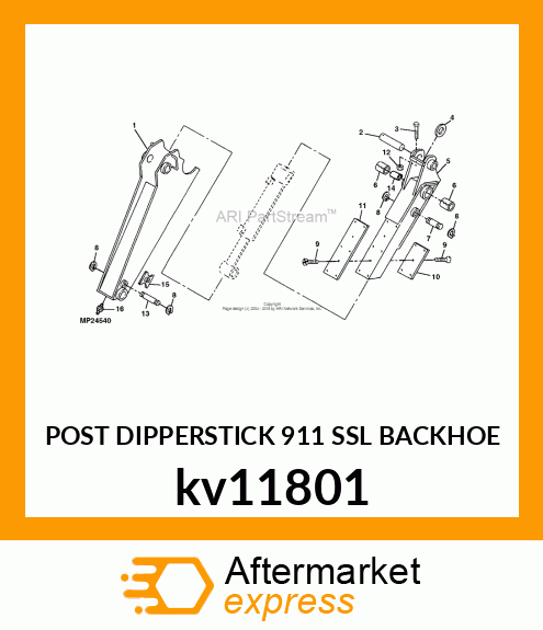 POST DIPPERSTICK 911 SSL BACKHOE kv11801