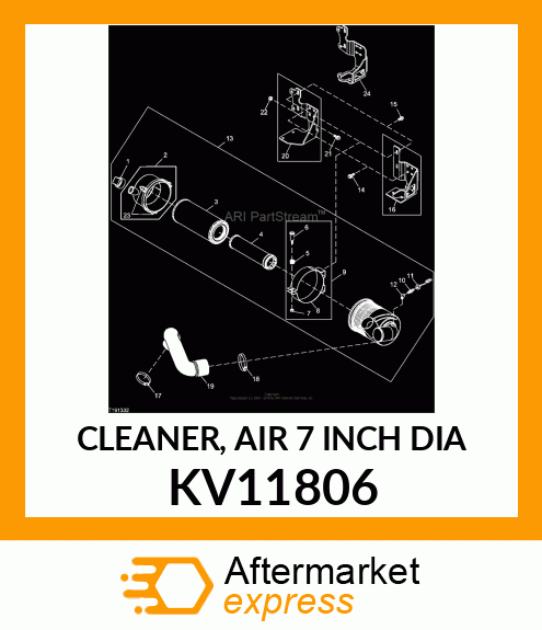 CLEANER, AIR 7 INCH DIA KV11806