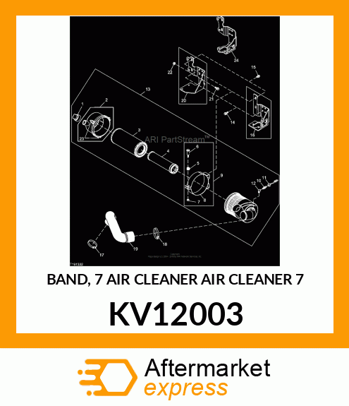 BAND, 7 AIR CLEANER AIR CLEANER 7 KV12003