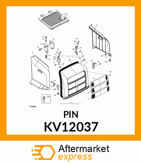 PIN, PANEL MOUNTING KV12037